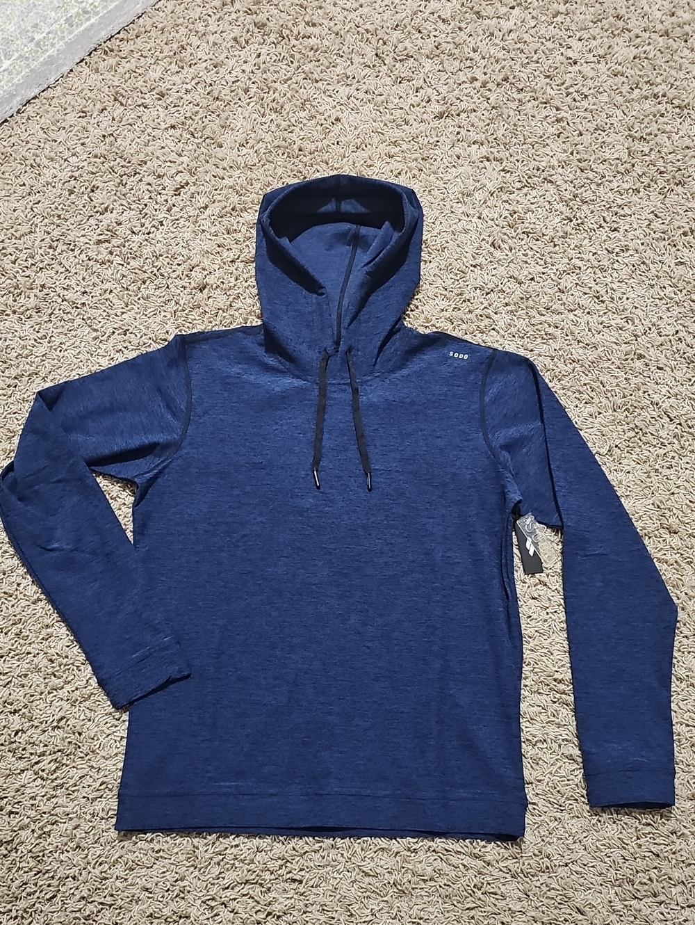 SODO OTG On The Go Premium Performance Pullover Hoodie Navy Medium Hooded Top
